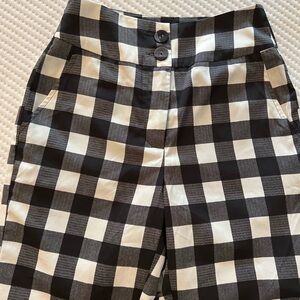 Hi-Rise Black and White dress Pant